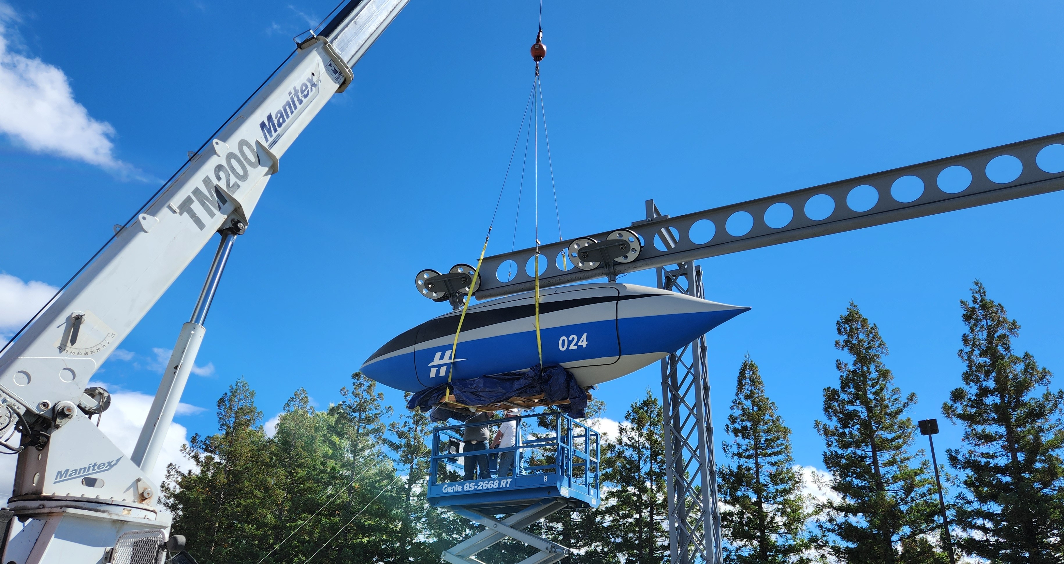 Hytrak elevated track system construction and infrastructure development - Lake County, California